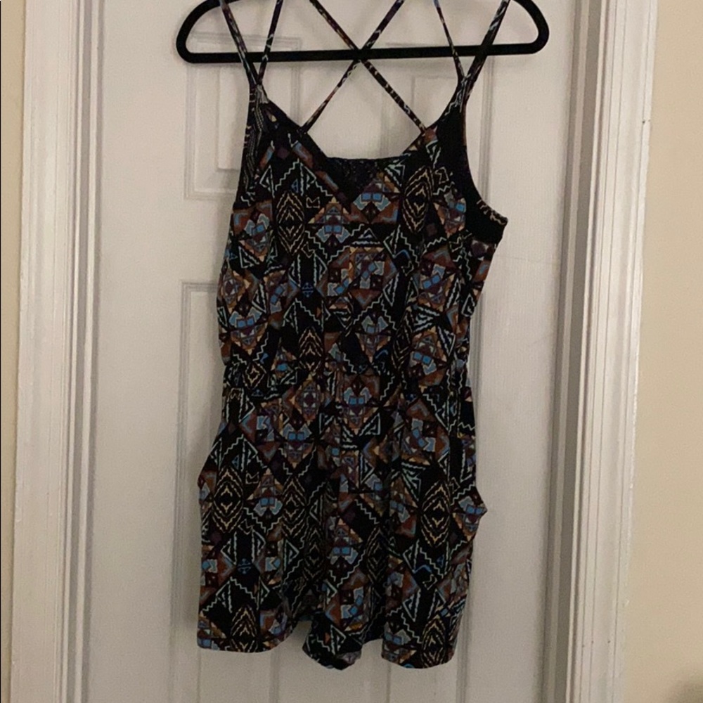 Xhilaration Aztec romper